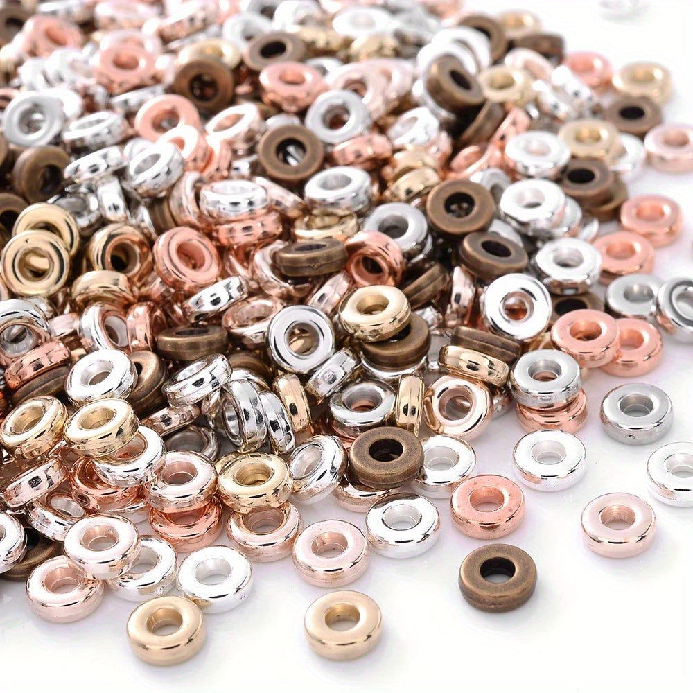 CCB Plastic Irregular Round Geometric Spacer Beads