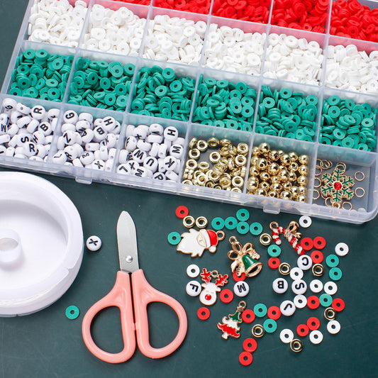 2980pcs Clay Beads & Letter Beads Set