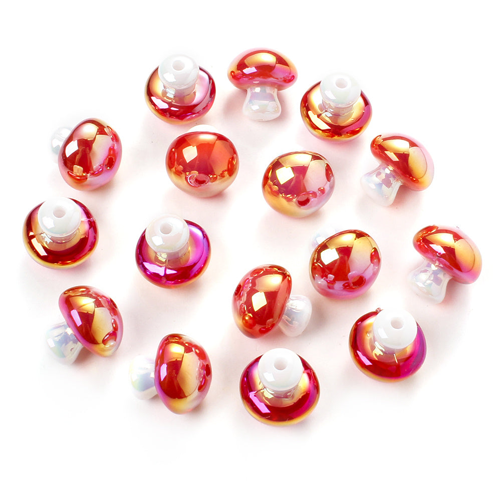 Luminous Acrylic Heart and Star Spacer Beads