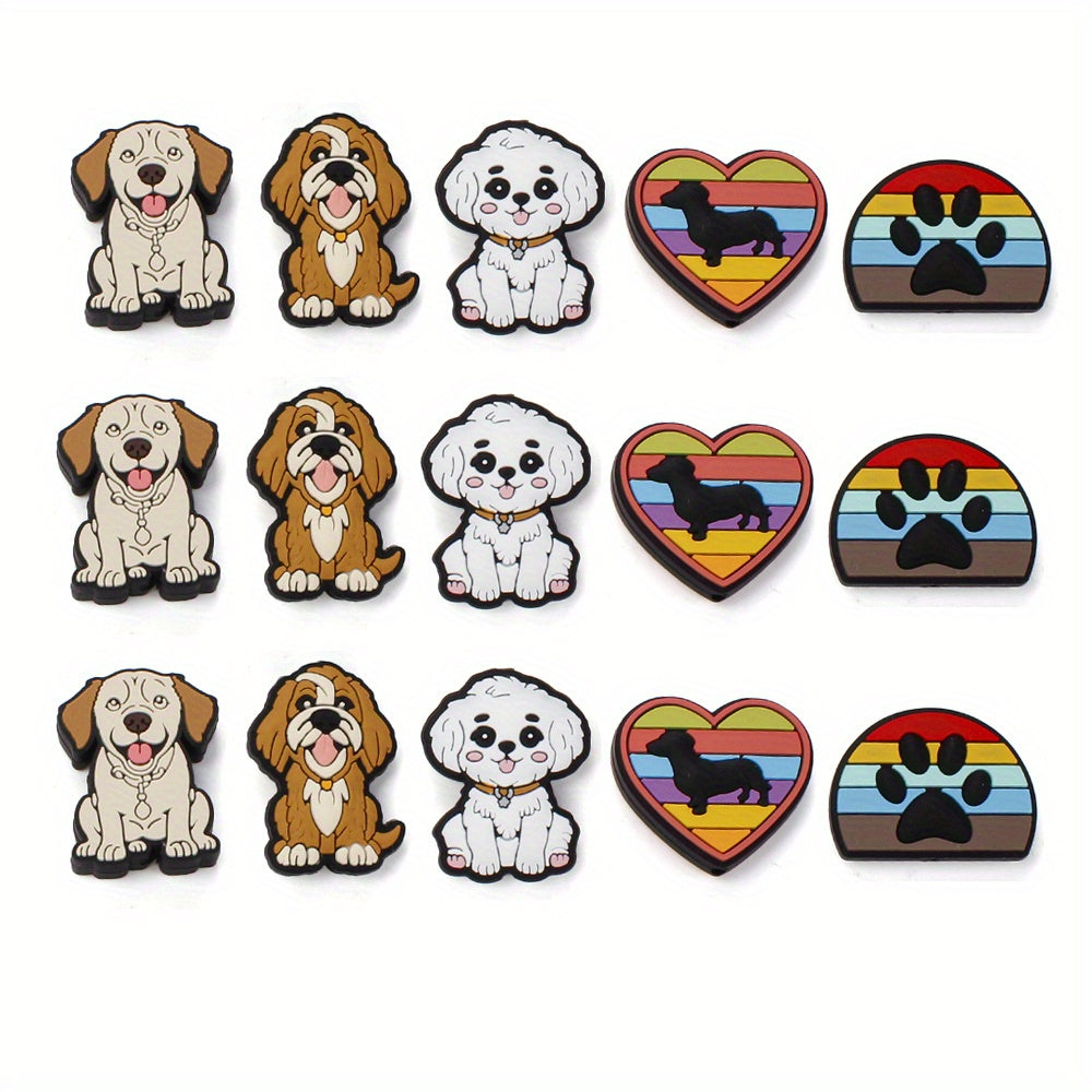 AB Color Shiny Heart Spacer Beads