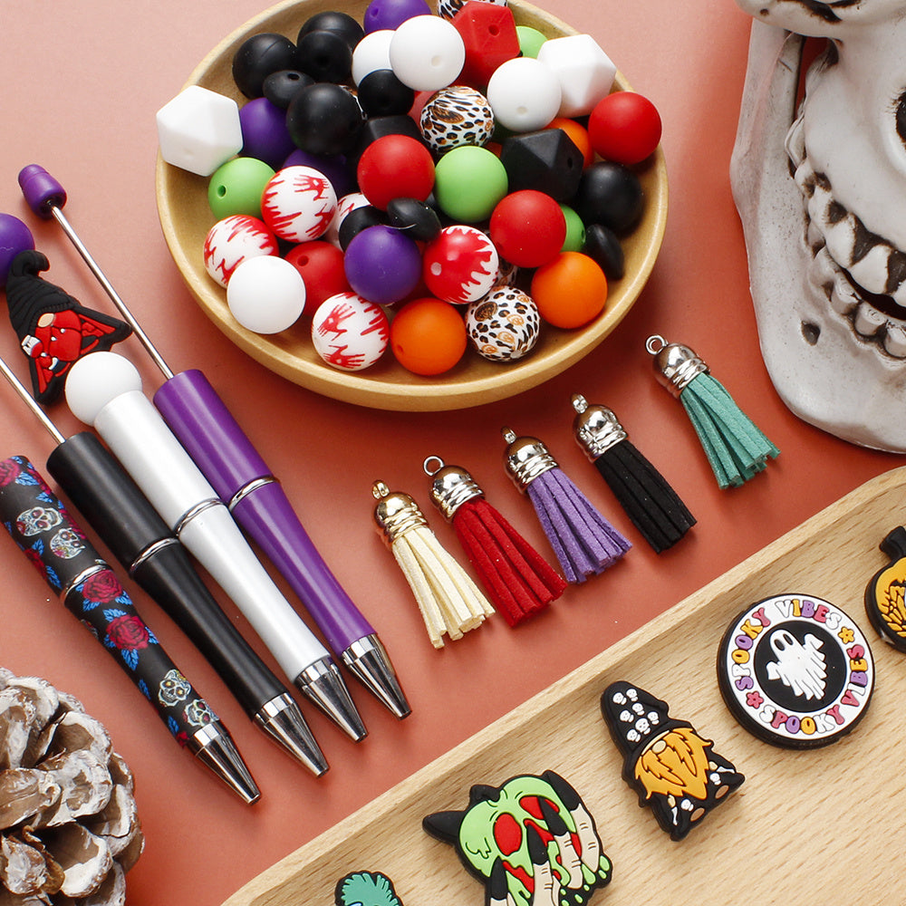 Halloween Silicone Focal Beads Set