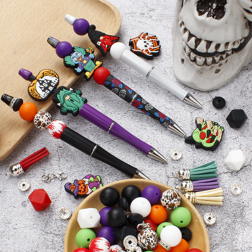 Halloween Silicone Focal Beads Set