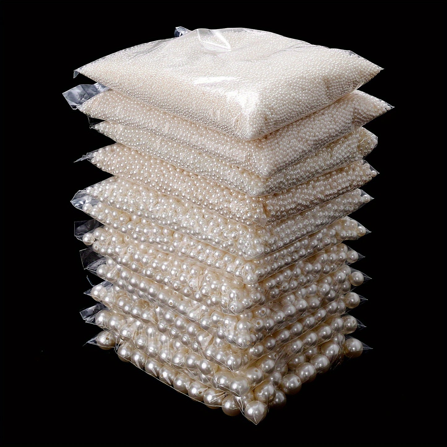 Plastic Imitation Pearl Beads