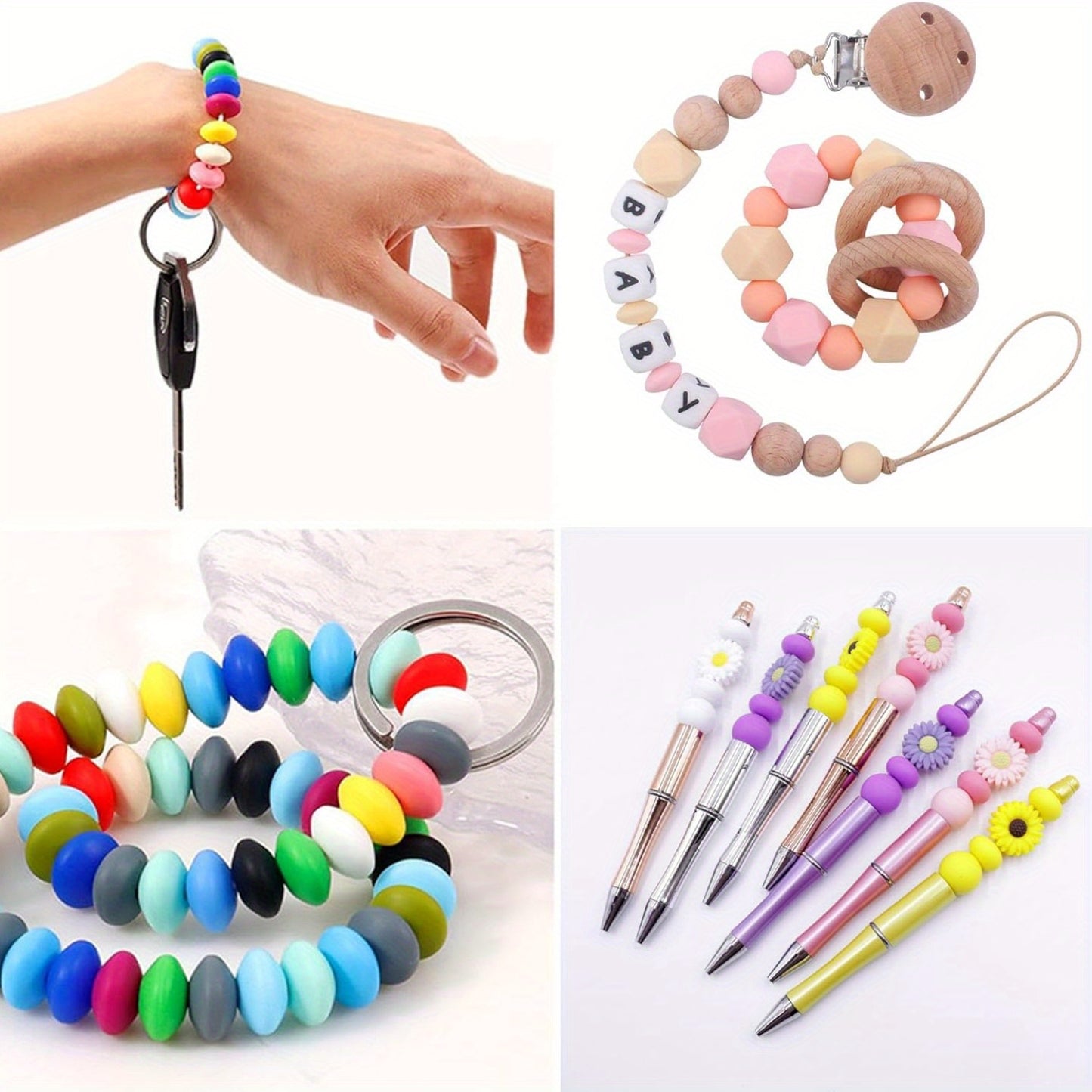 Silicone Lentil Beads