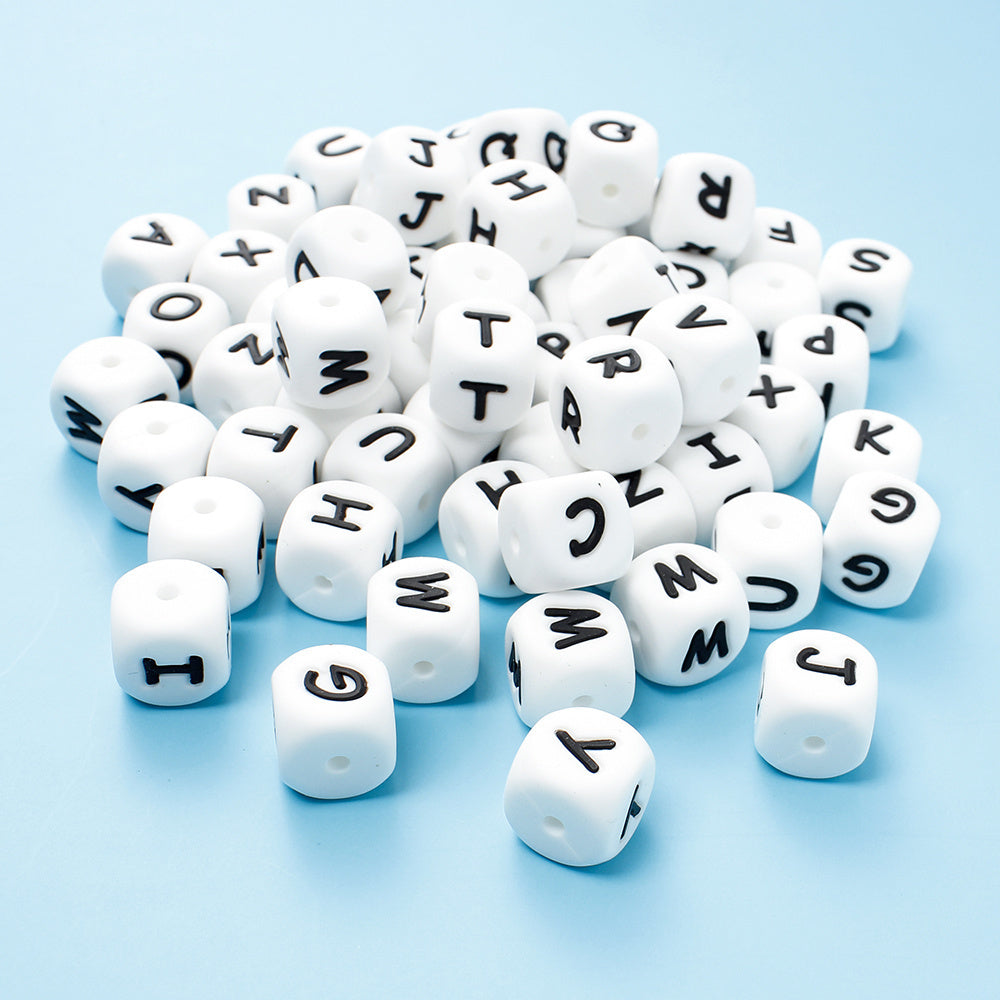 Silicone Alphabet Letter Beads