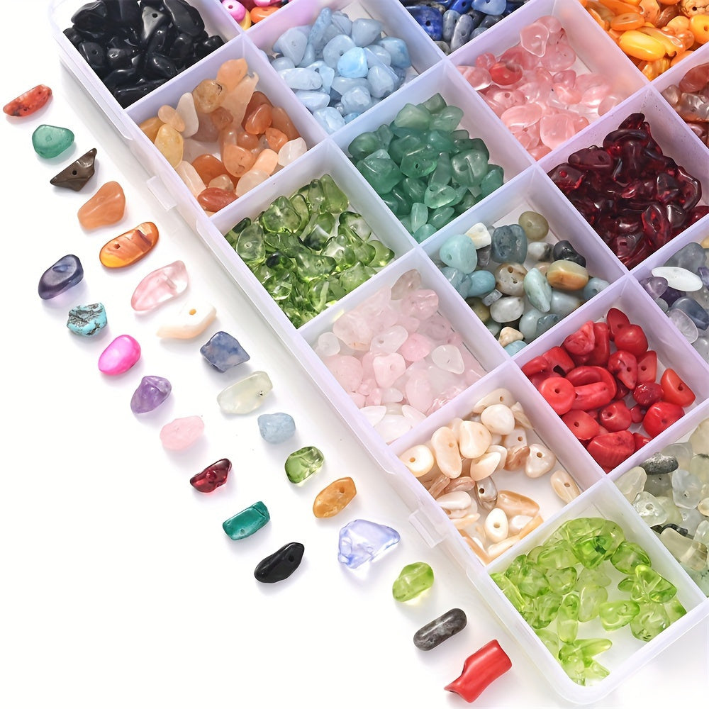 24 Styles Chip Gemstone Beads