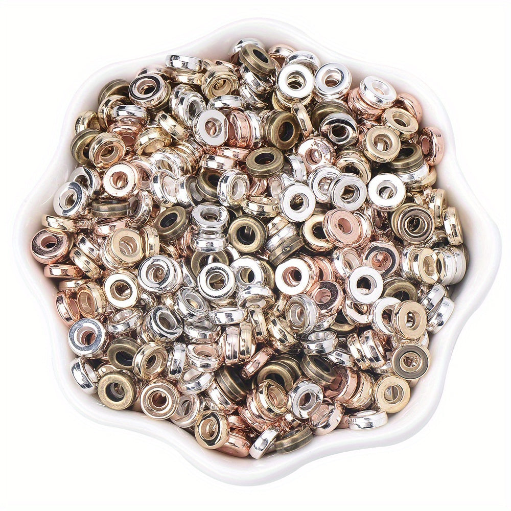 6mm Flat Round Plastic CCB Beads