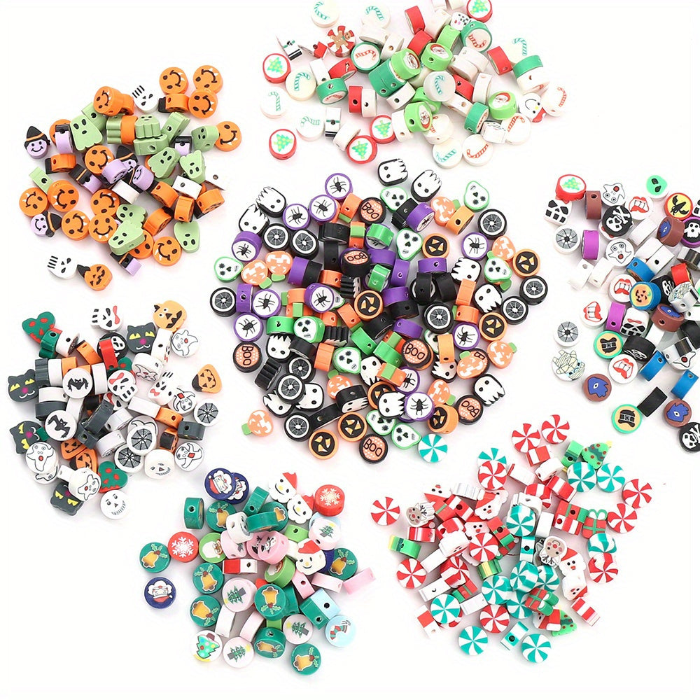 Christmas Polymer Clay Beads