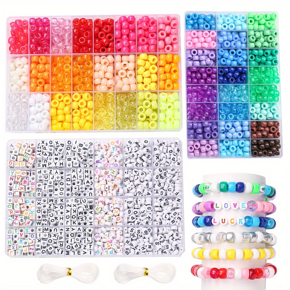 3960pcs Pony Beads Friendship Bracelet Kit