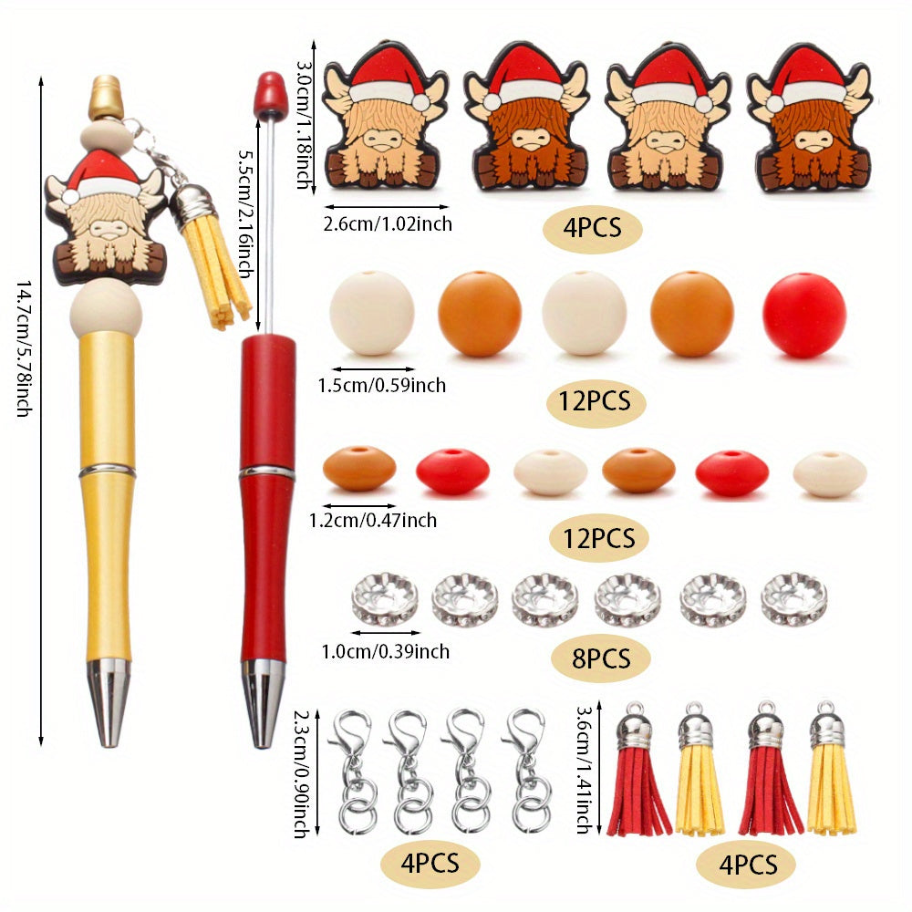 Yak Style Silicone Focal Beads Set