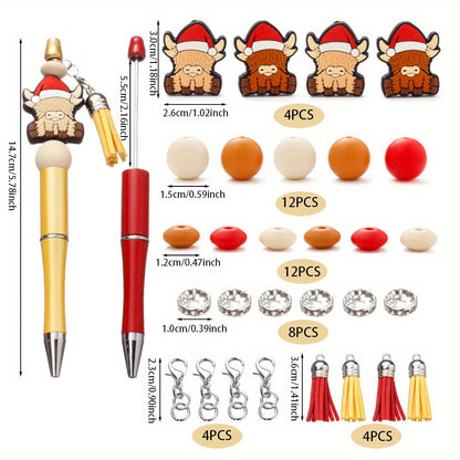 Yak Style Silicone Focal Beads Set