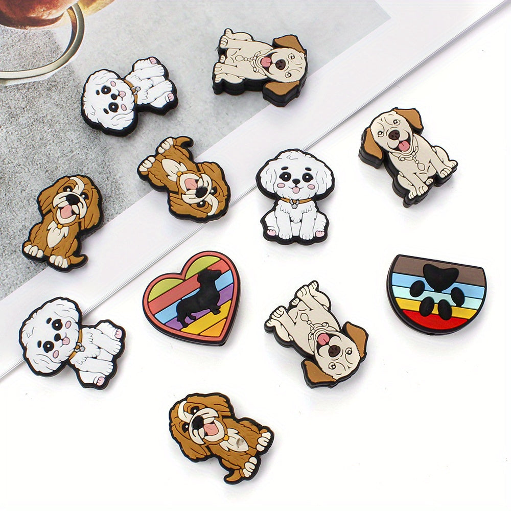 15pcs Pet Dog Focal Beads Set