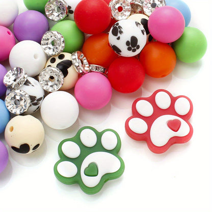 Dog Claw Silicone Beads Set
