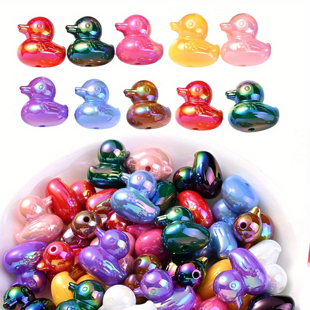 3D Duck Acrylic Focal Beads
