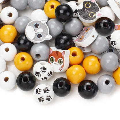 Gradient Acrylic Cross Spacer Beads