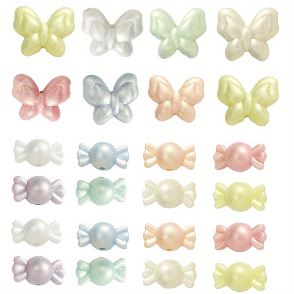 AB Matte Butterfly Sugar Shape Beads