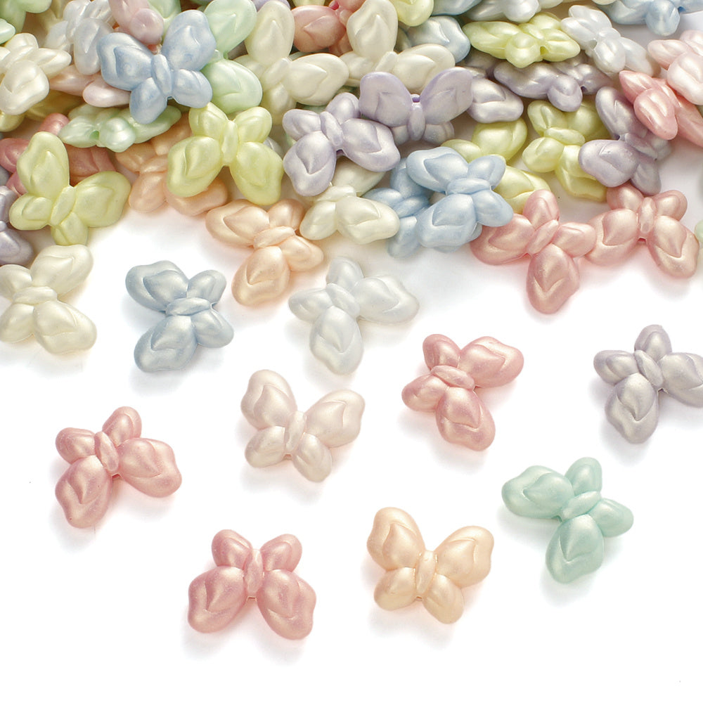AB Matte Butterfly Sugar Shape Beads