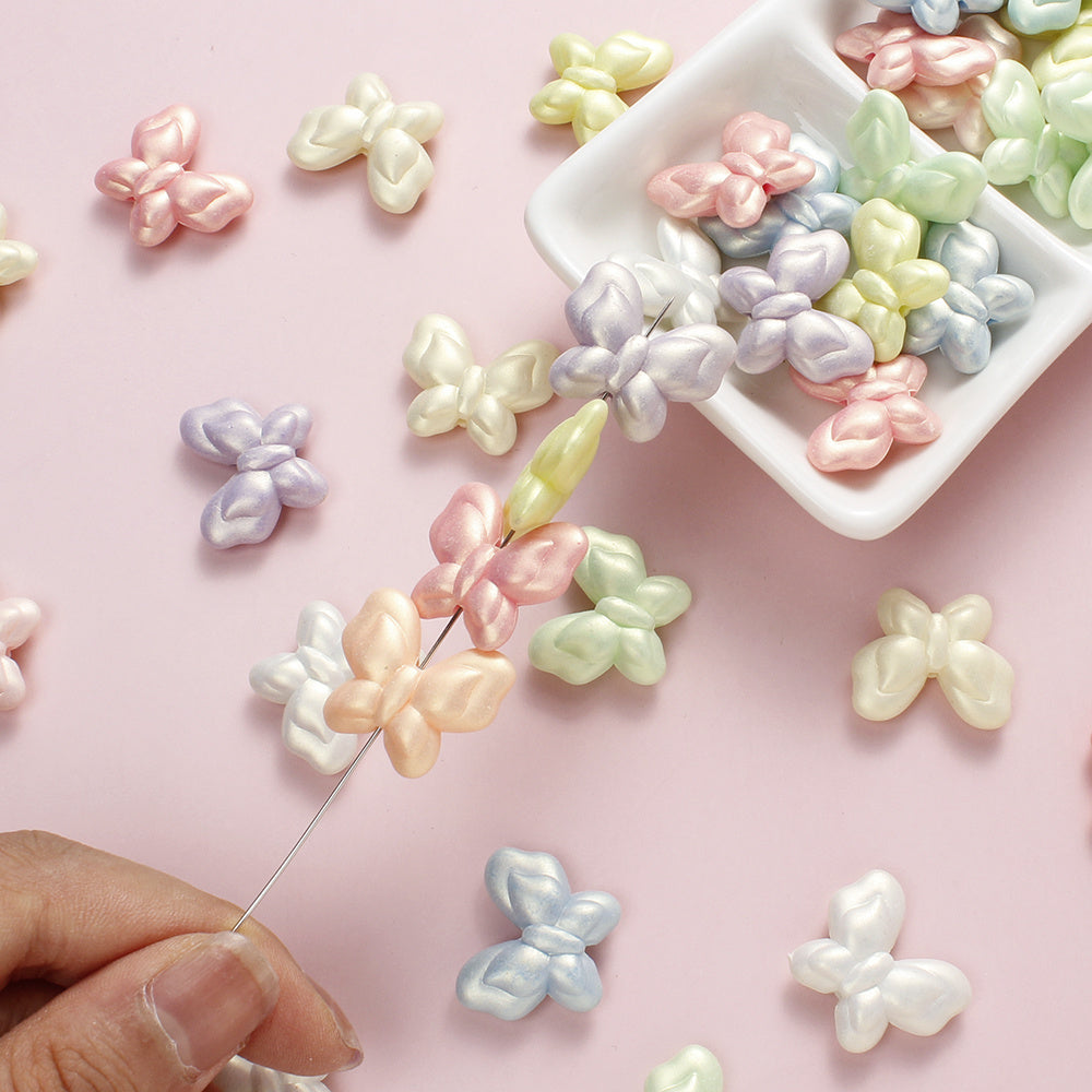 AB Matte Butterfly Sugar Shape Beads
