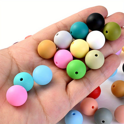 Variety Round Silicone Rubber Loose Beads