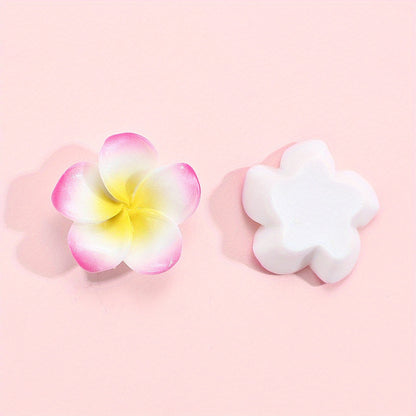 Gradient Flower Resin Flatback Beads