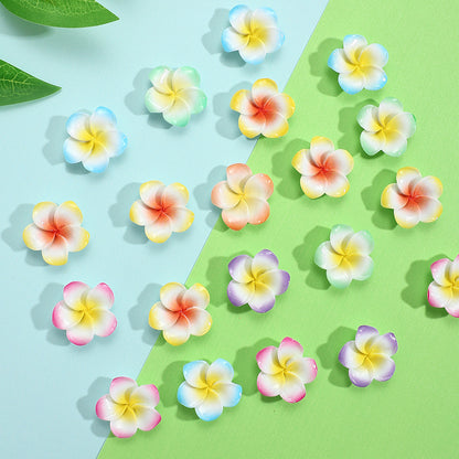 Gradient Flower Resin Flatback Beads