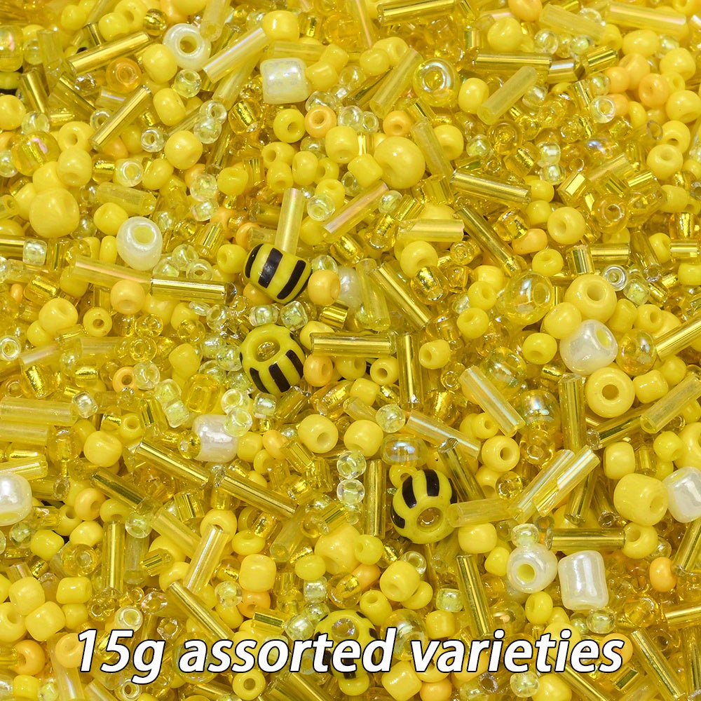 2-16mm Irregular Geometric Glass Tube Rice Seed Beads
