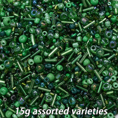 2-16mm Irregular Geometric Glass Tube Rice Seed Beads