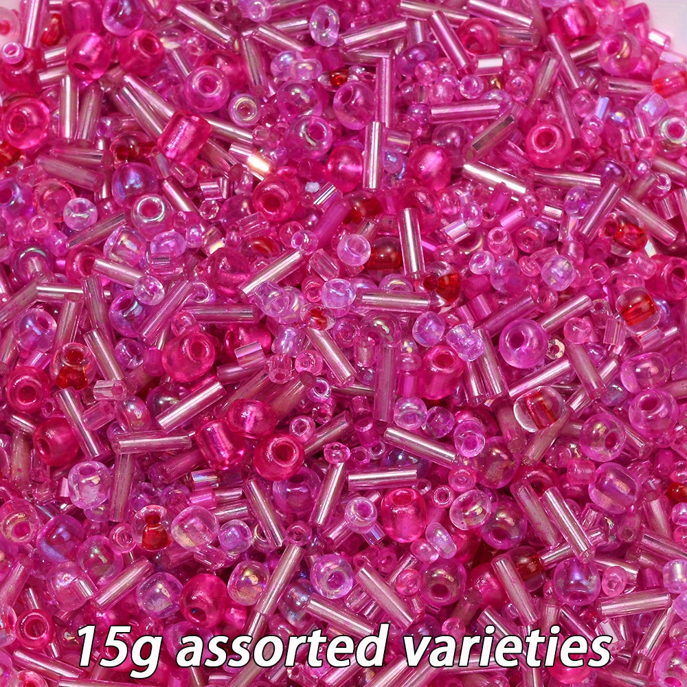 2-16mm Irregular Geometric Glass Tube Rice Seed Beads