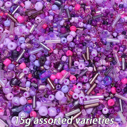 2-16mm Irregular Geometric Glass Tube Rice Seed Beads