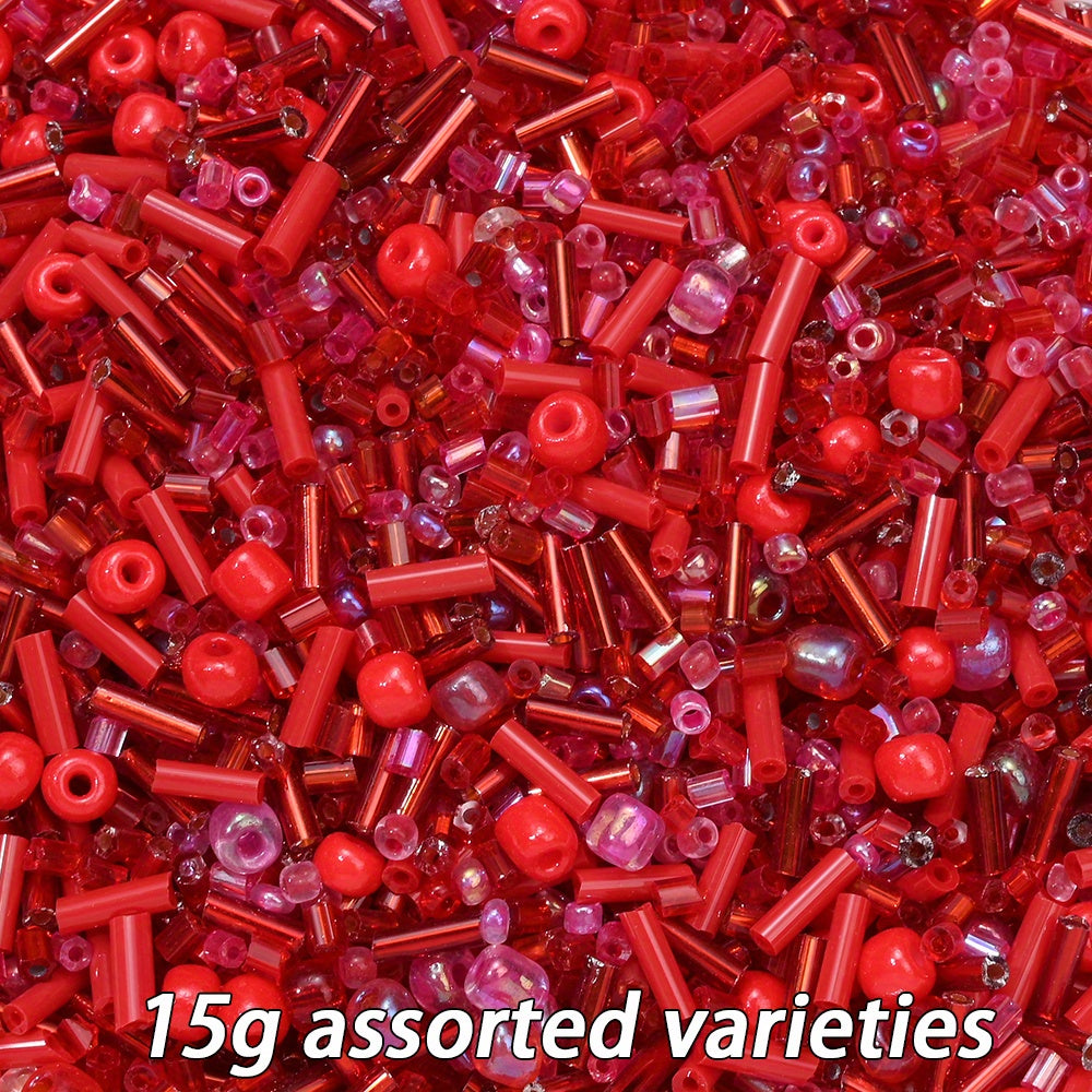 2-16mm Irregular Geometric Glass Tube Rice Seed Beads