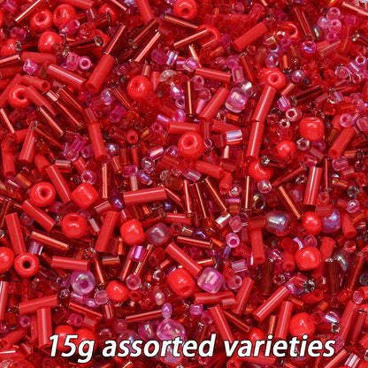 2-16mm Irregular Geometric Glass Tube Rice Seed Beads