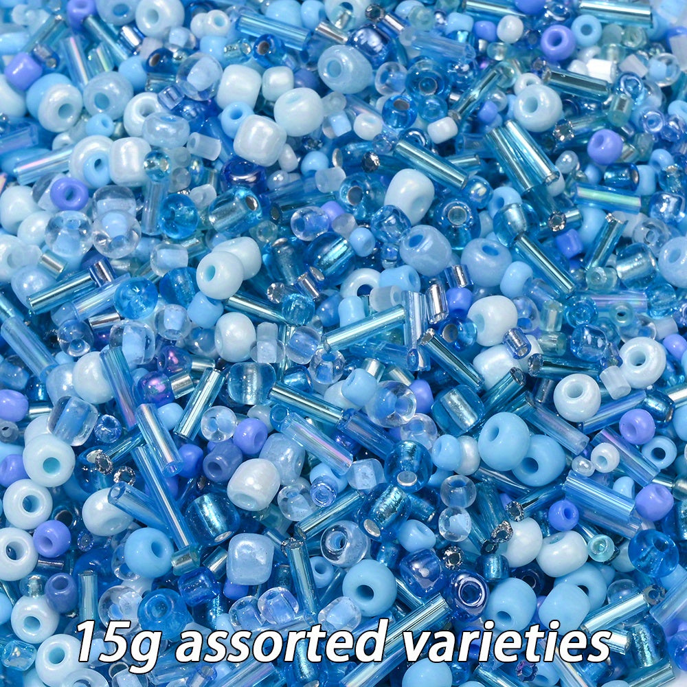 2-16mm Irregular Geometric Glass Tube Rice Seed Beads