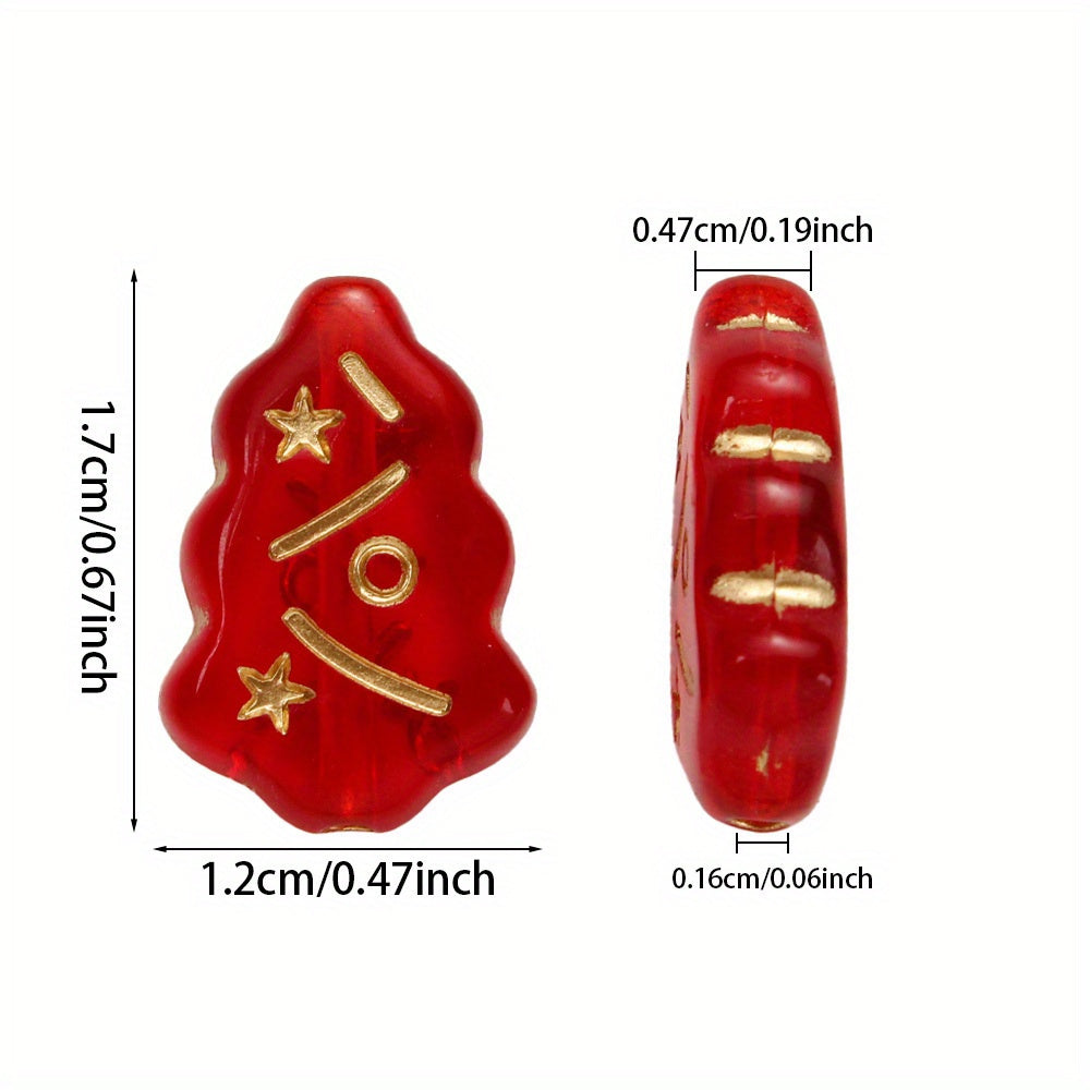 Mini Christmas Tree Acrylic Beads