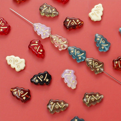 Mini Christmas Tree Acrylic Beads