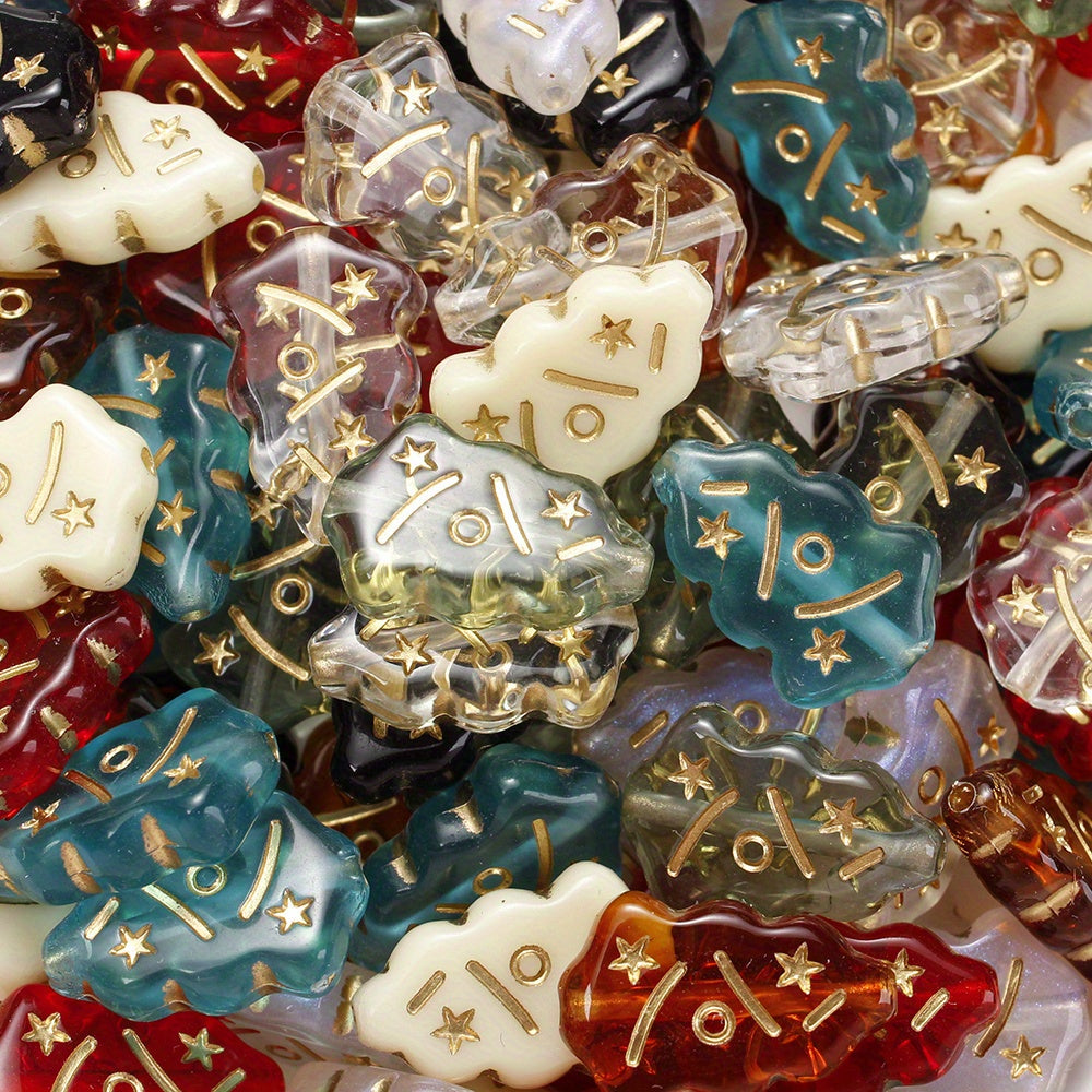 Mini Christmas Tree Acrylic Beads