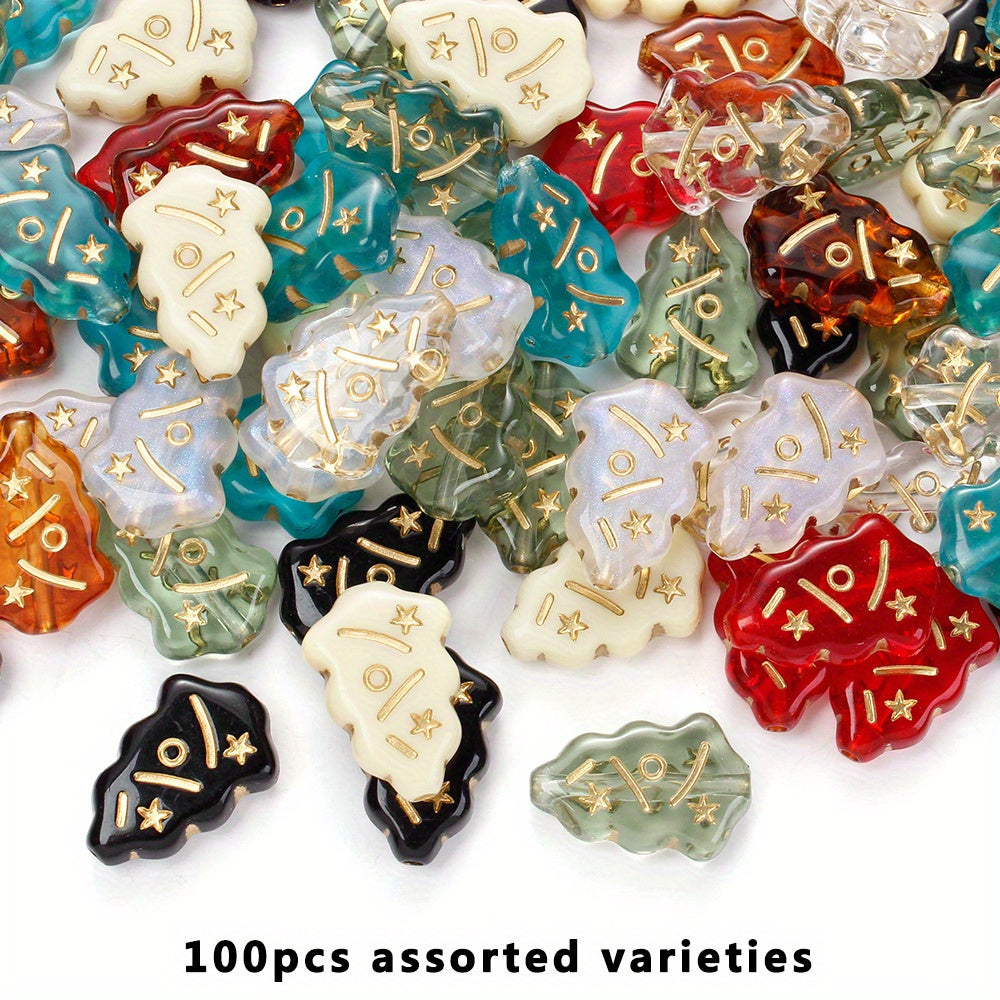 Mini Christmas Tree Acrylic Beads
