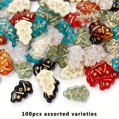 Mini Christmas Tree Acrylic Beads