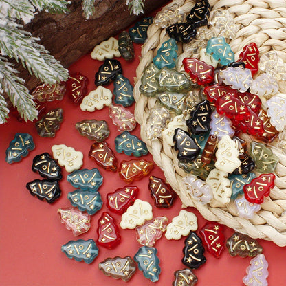 Mini Christmas Tree Acrylic Beads