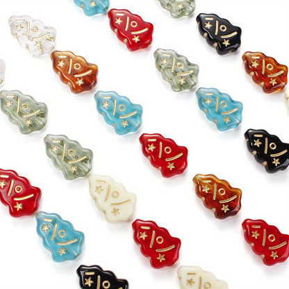 Mini Christmas Tree Acrylic Beads