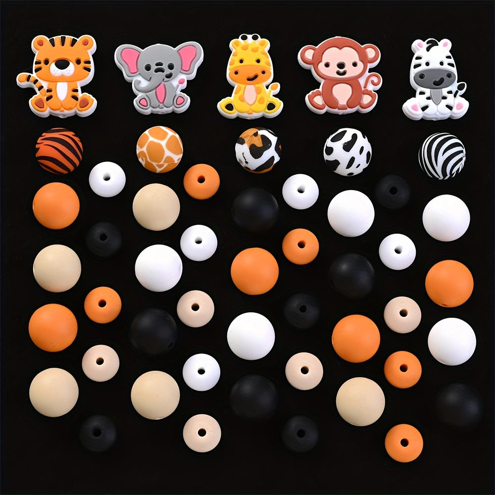 15mm Starry Sky Gradient Silicone Ball Beads