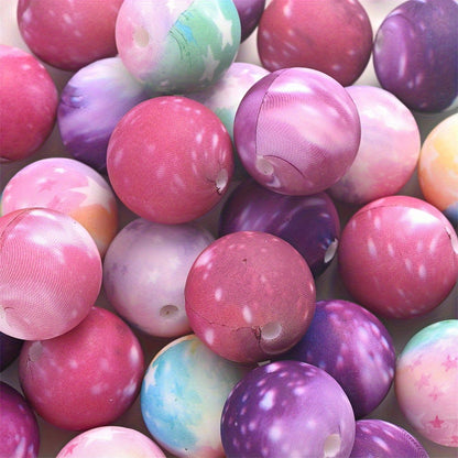 9/12/15mm Mixed Colorful Round Silicone Beads