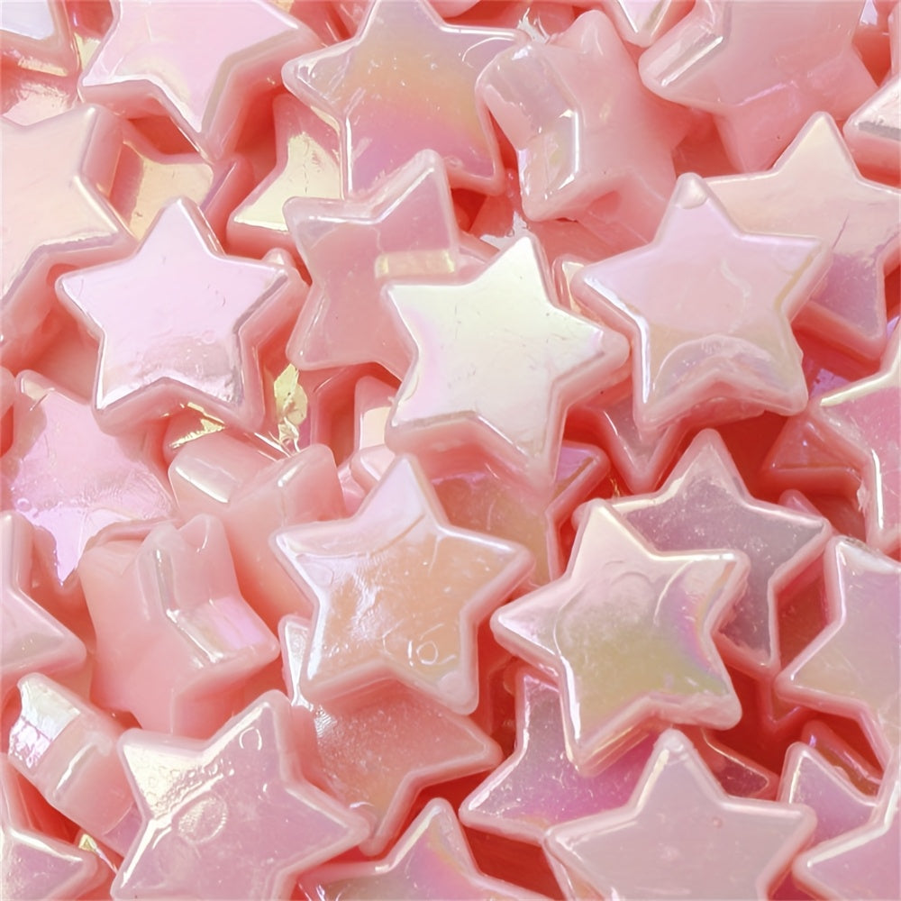 Assorted Double Color Arbutus Acrylic Imitation Pearl Beads