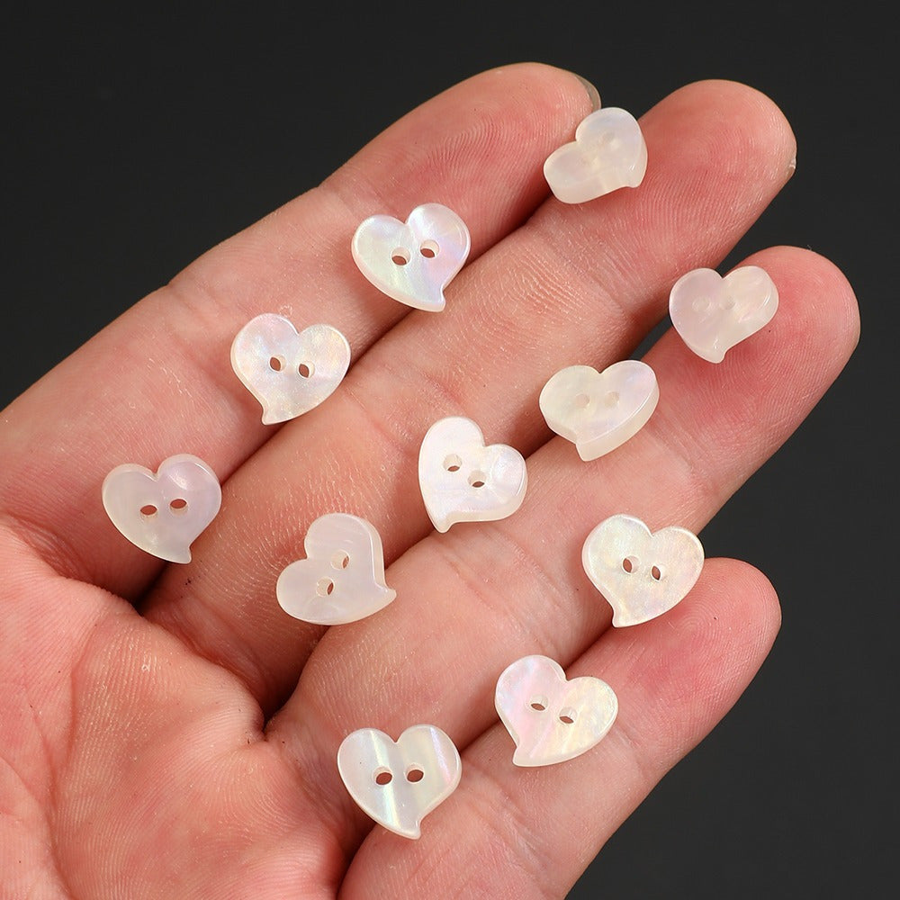 11.2mm AB Color Resin Button Beads