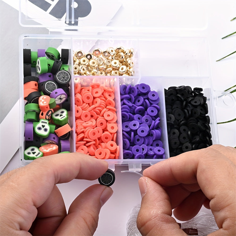 815pcs Halloween Clay Beads Set