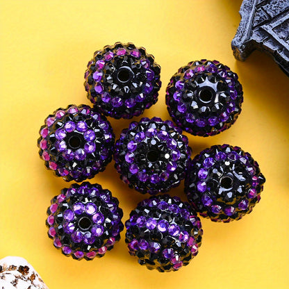 20mm Halloween Rhinestone Ball Beads