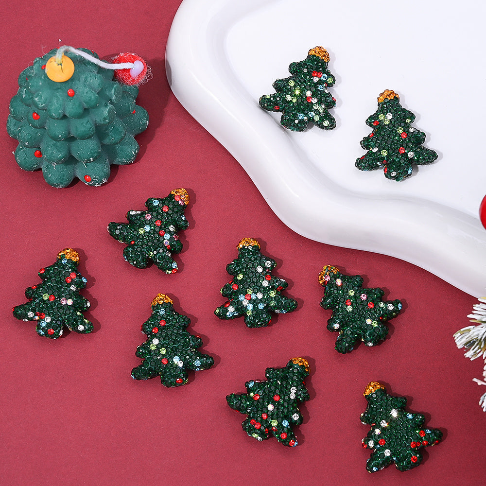 Christmas Tree Acrylic Beads
