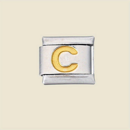 1pc 9x10mm A-Z Letter Link Module Bead