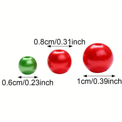 Christmas Imitation Pearl Acrylic Beads