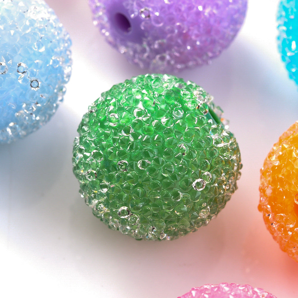 Macaroon Color Acrylic Round Spacer Beads