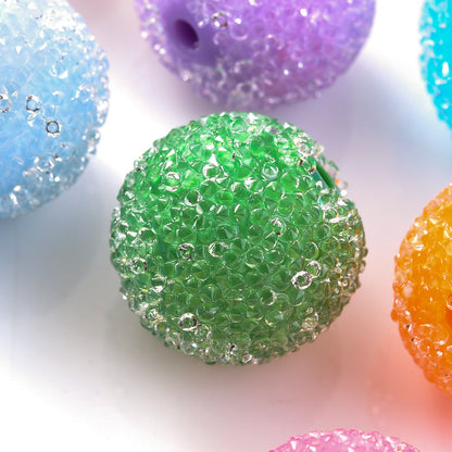 Macaroon Color Acrylic Round Spacer Beads